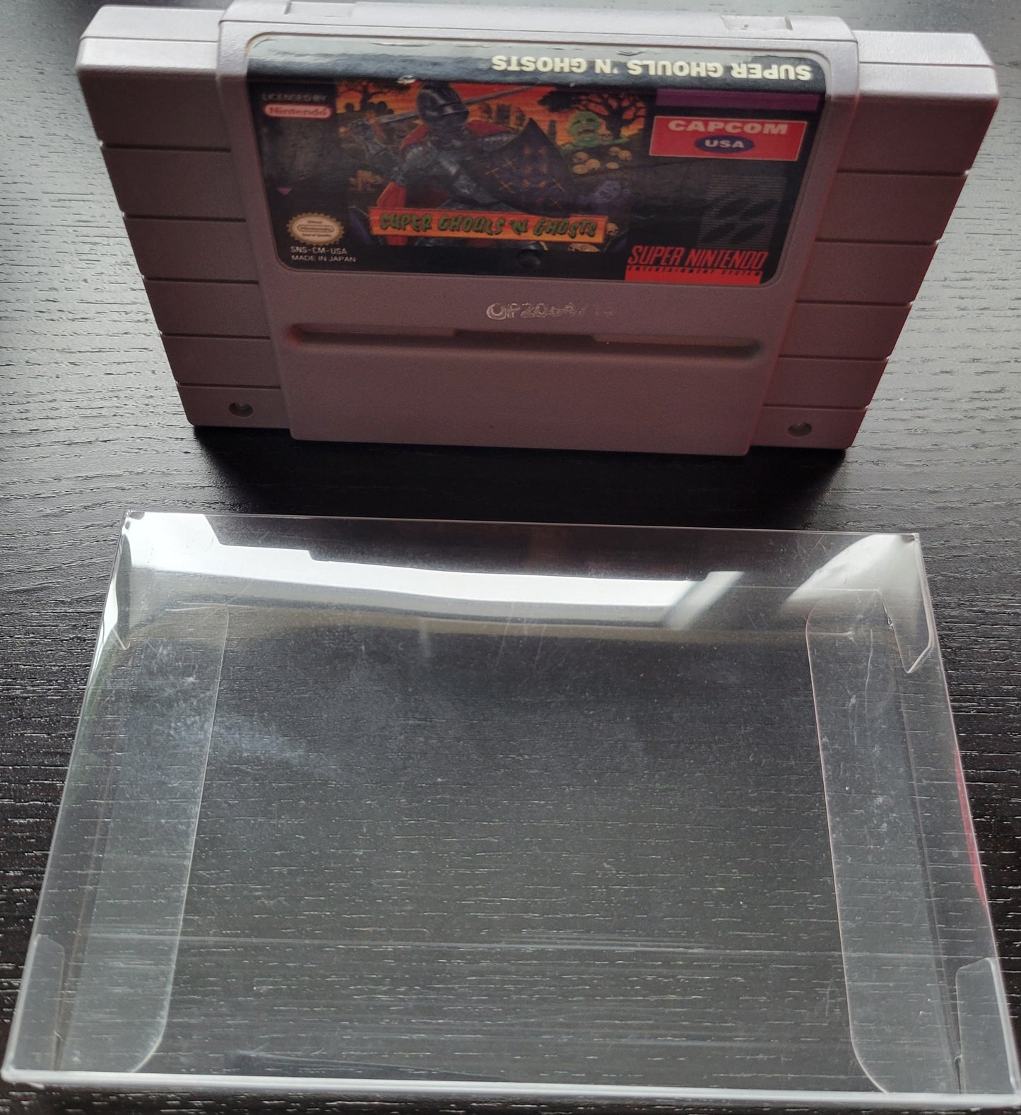 Super Ghouls & Ghosts - SNES - Super Nintendo Ent. System NTSC Cartridge + Protector