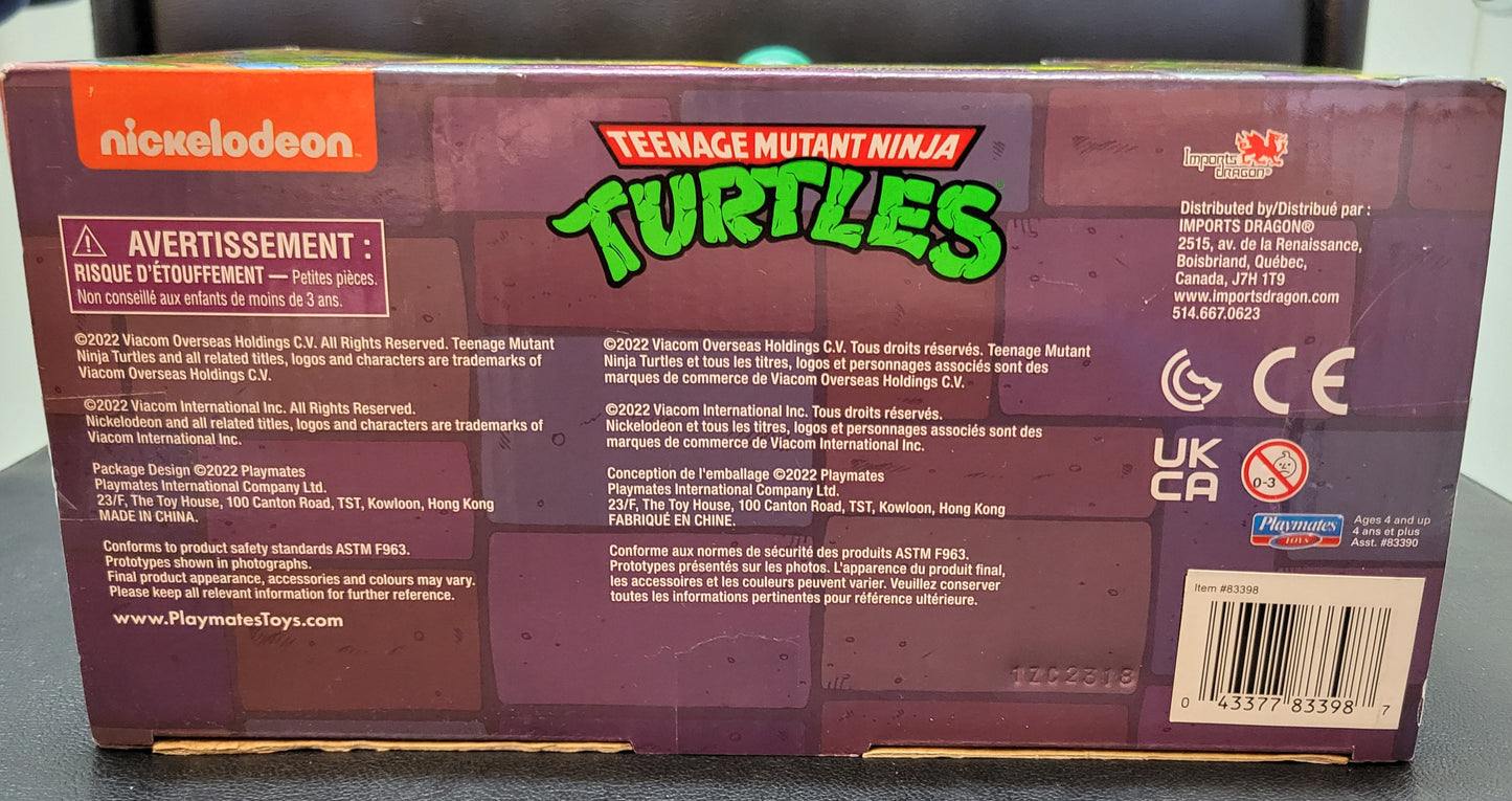 Giant Original 1989 Ninja Turtles Movie TMNT Teenage Movable Toys Mutant Action Figure Weapons + Pizza Included COWABUNGA DUDES!