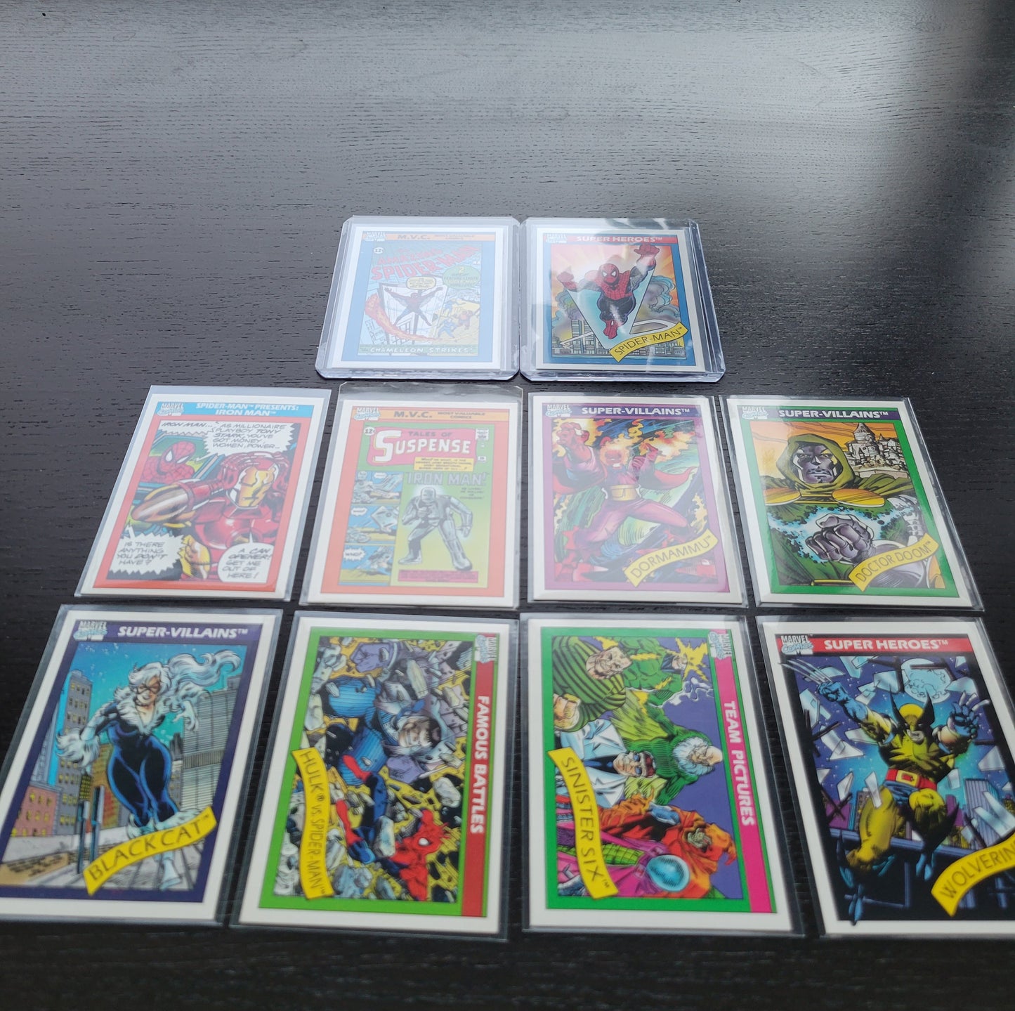 1st EDITION Marvel Cards 1990 One & Only Extremely Rare Base Set Spiderman Special Absolutely Mint Condition Worth Grading AUTHENTIC 10 Card