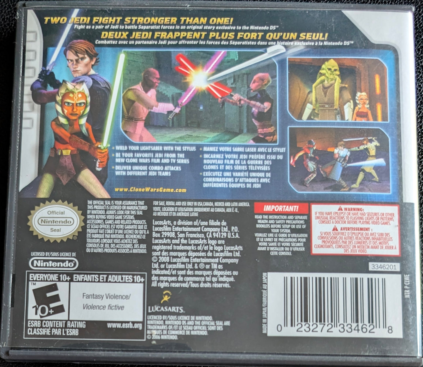 Star Wars: The Clone Wars – Jedi Alliance – 2008 Nintendo DS CIB – RE-Sealed – Excellent