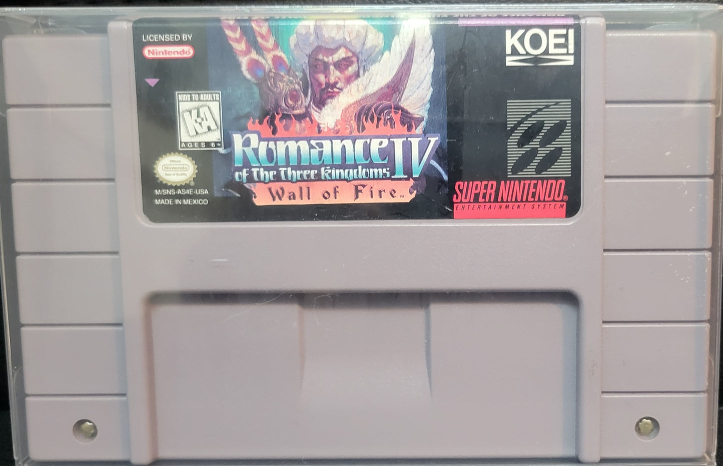 Authentic 1994 Romance Of 3 Kingdoms IV - SNES - Super Nintendo Ent. System NTSC Cartridge