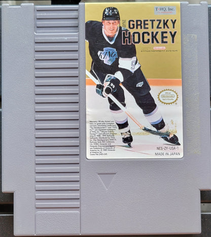 Gretzky Hockey - Authentic NES (Nintendo Entertainment System 1983) 72 Pin 8 Bit Video Game Cartridge