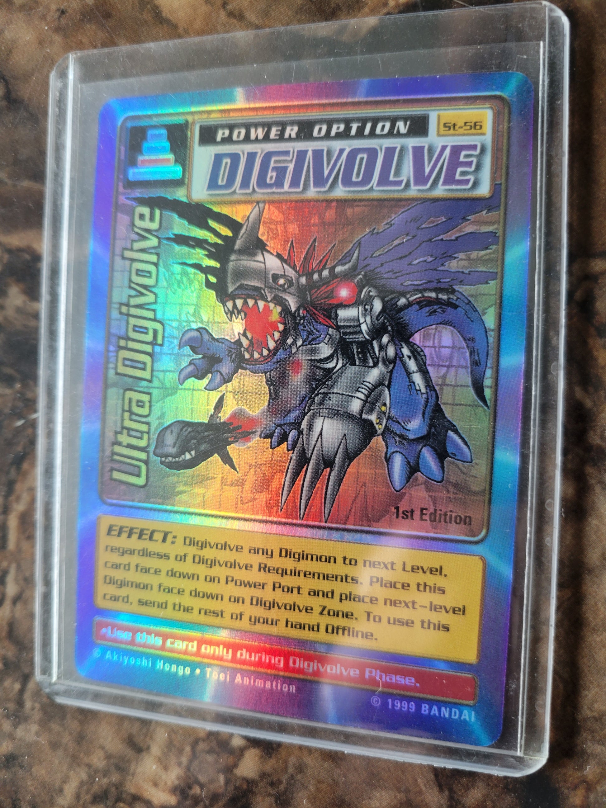 1999 BANDAI: DIGIMON 1st Edition DIGIVOLVE Holographic Trading Card MI AltezzaGameShop 1999 BANDAI: DIGIMON 1st Edition DIGIVOLVE Holographic Trading Card MI AltezzaGameShop