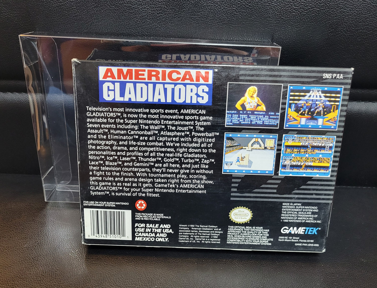 American Gladiators (SNES) - Super Nintendo Ent. 1993 IMMACULATE Condition - (REAL CIB)