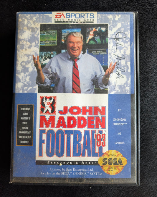John Madden Football '93 - Boxed CIB (Sega Genesis) | 1992 | Sports / Football
