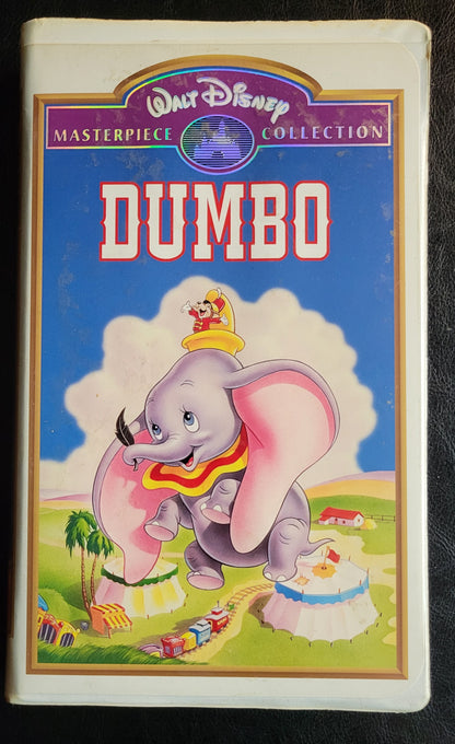 EARLY Hard To Find Walt Disney's DUMBO 1990's VHS Tape + Box Pre - Owned