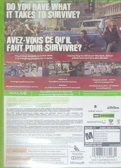 The Walking Dead: Survival Instinct – Microsoft Xbox 360 CIB – Clean Disc – RE-SEALED (2013)