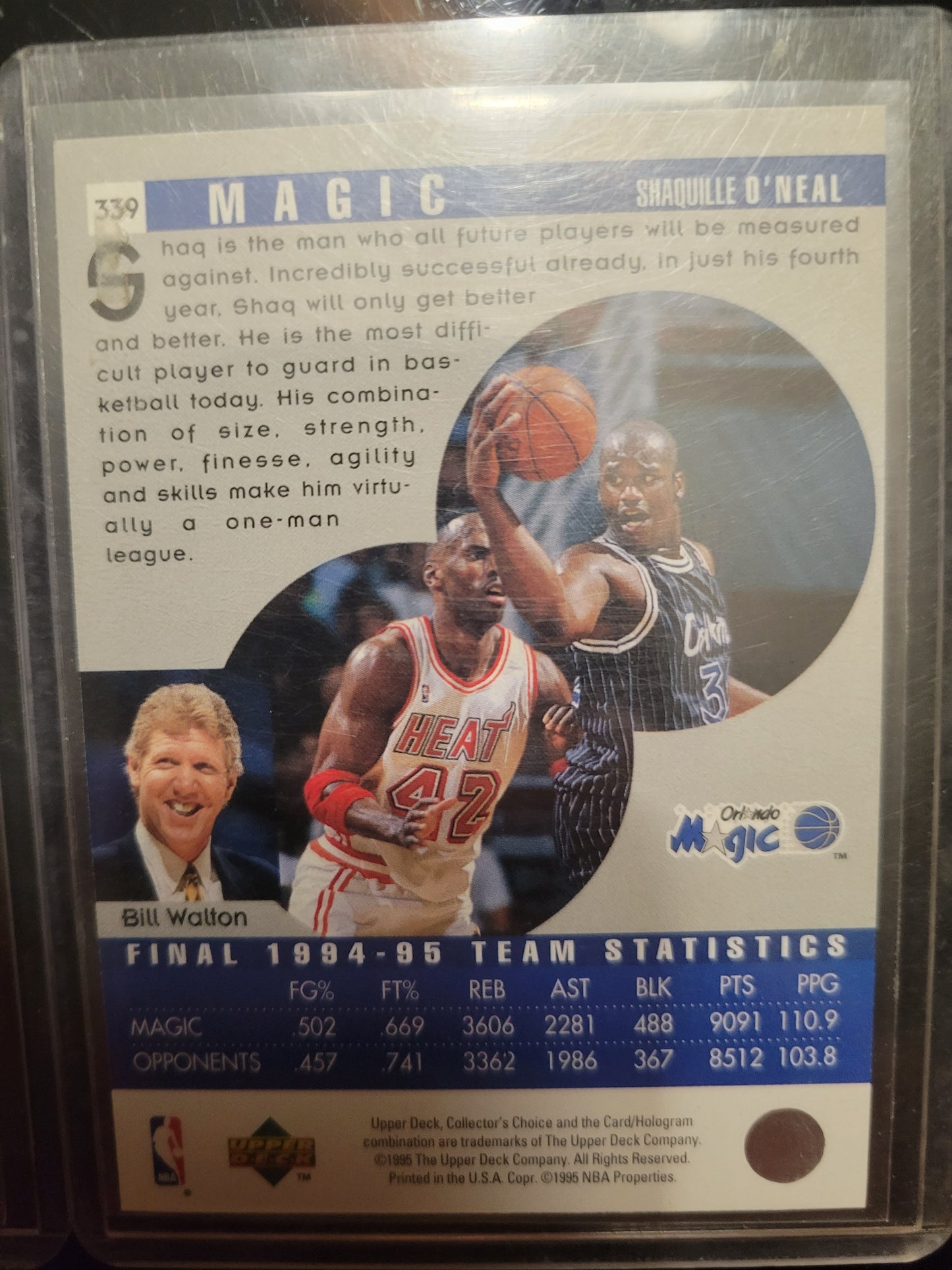 EARLY SHAQUILLE O'NEAL Upper DECK Basketball Cards Great Shape Protected Since New Smoke Free Home NBA Basketball Cards