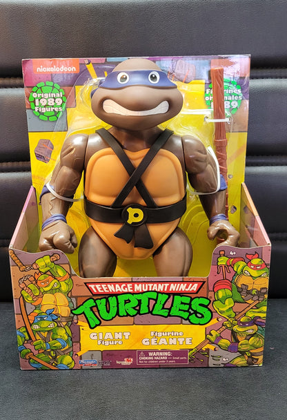 Giant Original 1989 Ninja Turtles Movie TMNT Teenage Movable Toys Mutant Action Figure Weapons + Pizza Included COWABUNGA DUDES!