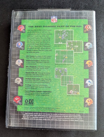 Sports Talk Football ’93 Featuring Joe Montana - Boxed CIB (Sega Genesis) | 1993 | Sports / Football