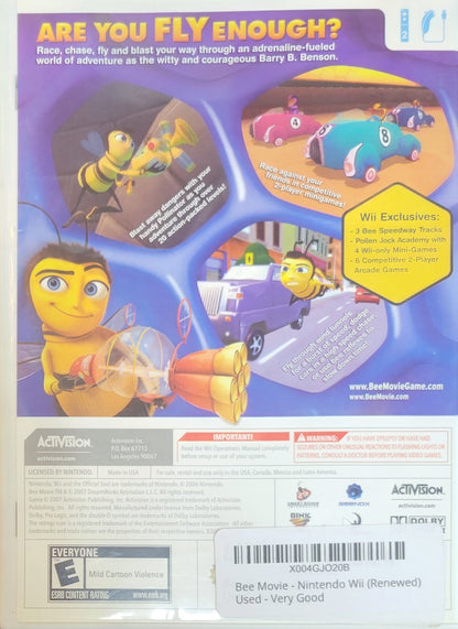 The Bee Movie Game – 2007 Nintendo Wii CIB Re-Sealed Like New