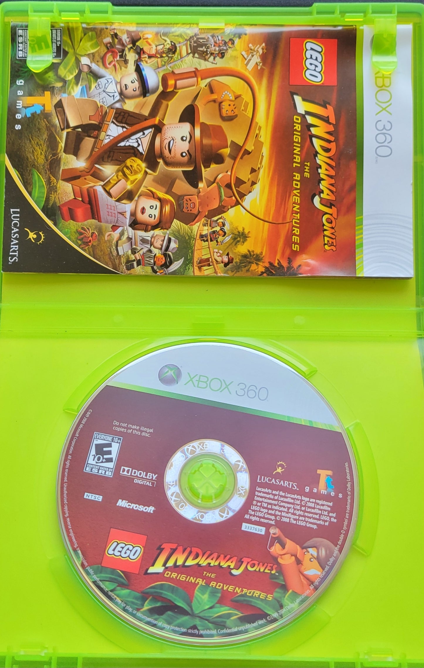 Indiana Jones: The Original Adventures - Microsoft XBOX 360 - CIB Pre-Owned Great Shape Tested & Working