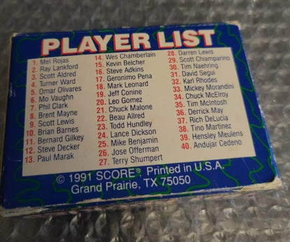 Near Mint Condition 1991 SCORE ROOKIES COMPLETE FACTORY BASEBALL SET 40 CARDS