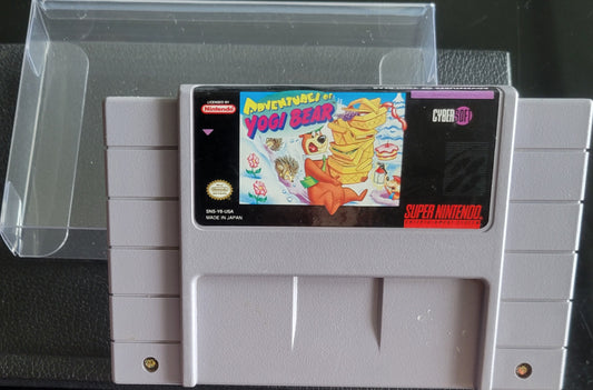 Adventures Of Yogi Bear - Authentic SNES - Super Nintendo Ent. System 1995 NTSC Cartridge + Protector