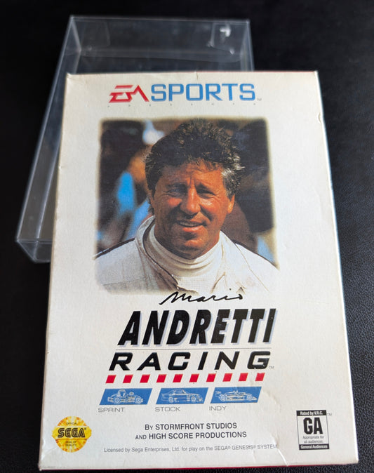 Andretti Racing - Boxed CIB (Sega Genesis) | 1991 | Racing / Driving
