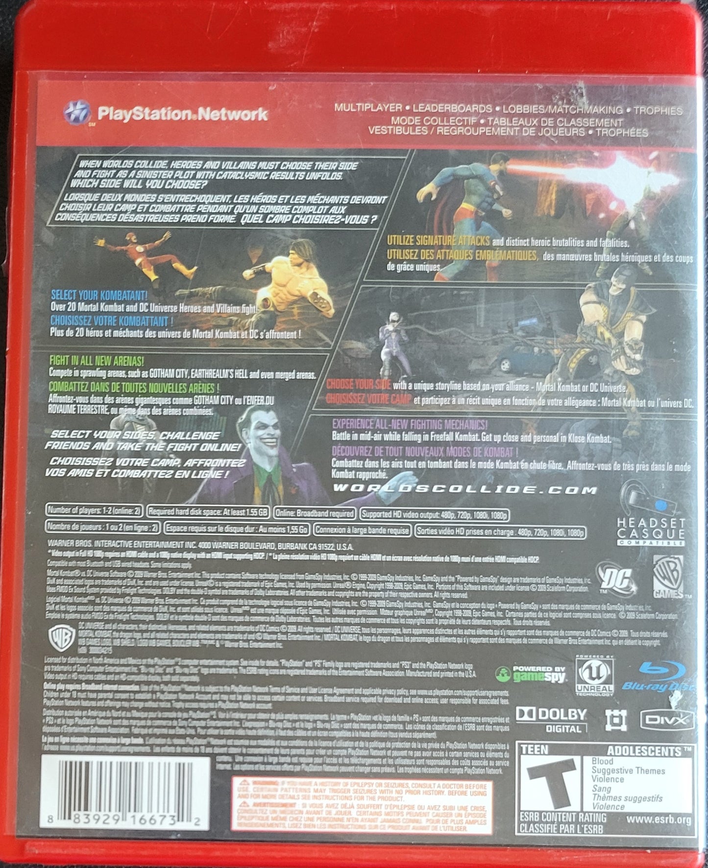 Mortal Kombat vs. DC Universe (CIB) – Sony PlayStation 3 PS3 – Re-Sealed