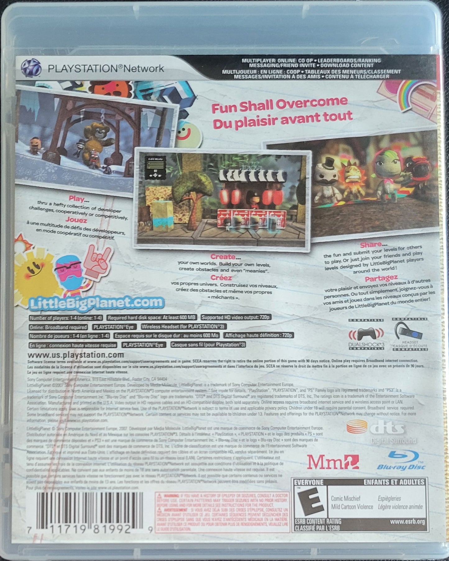 Little Big Planet (CIB) – Sony PlayStation 3 PS3 – Tested & Working