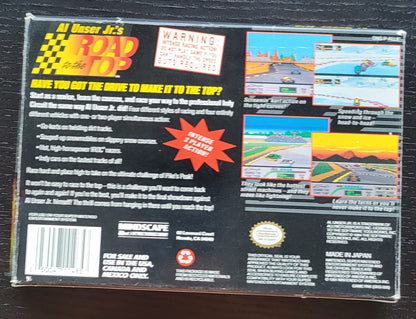 Al Unser Junior's: ROAD TO THE TOP CIB ● Box ● Cartridge ● Manual - MINT - SNES - Super Nintendo Ent. System NTSC Cartridge