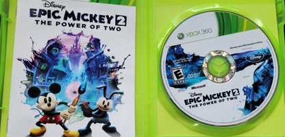 Epic Mickey 2: The Power Of 2 - Microsoft XBOX 360 - CIB Pre-Owned Great Shape Tested & Working