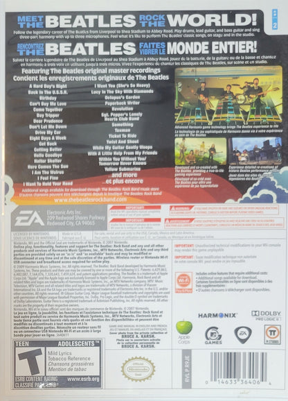 The Beatles: Rock Band – 2009 Nintendo Wii CIB Re-Sealed Like New