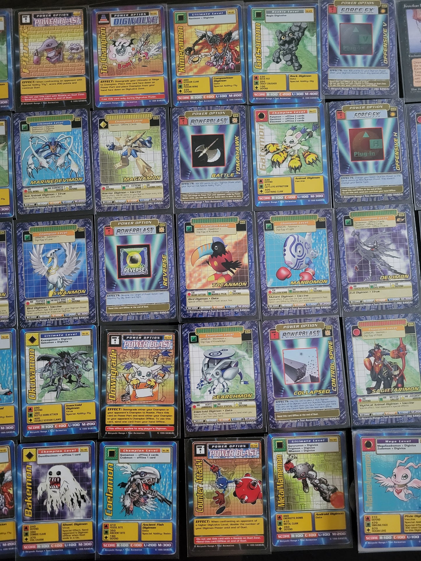 1999 HUGE LOT BANDAI: DIGIMON Including Original 1st Editions!! Trading Cards