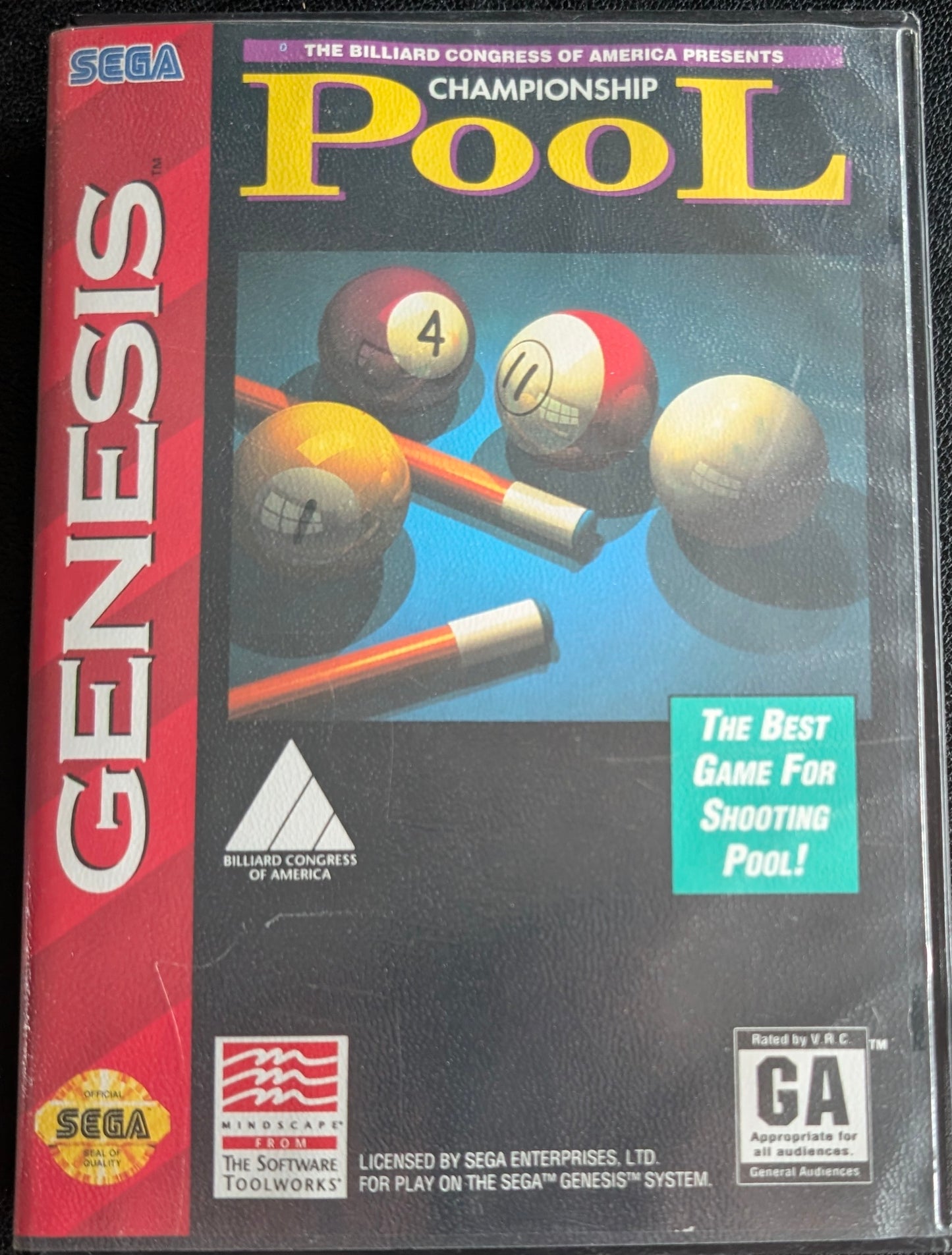 Championship Pool - CIB (Sega Genesis) | 1993 | Sports / Billiards
