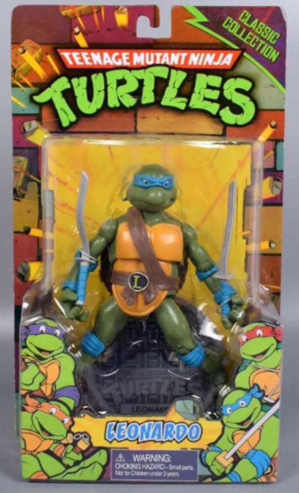 TMNT PVC Classic Collection Action Figures Boxed Set Of 4 Weapons + Weapon Included COWABUNGA DUDES!