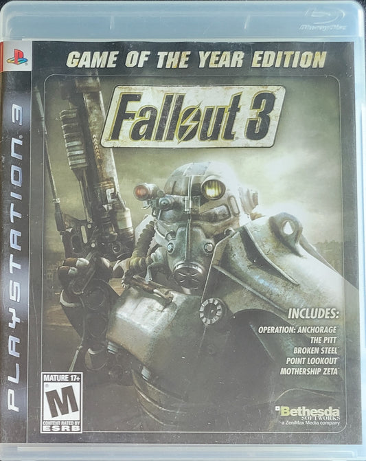Fallout 3 Game Of The Year Edition (CIB) – Sony PlayStation 3 PS3 – Tested & Working