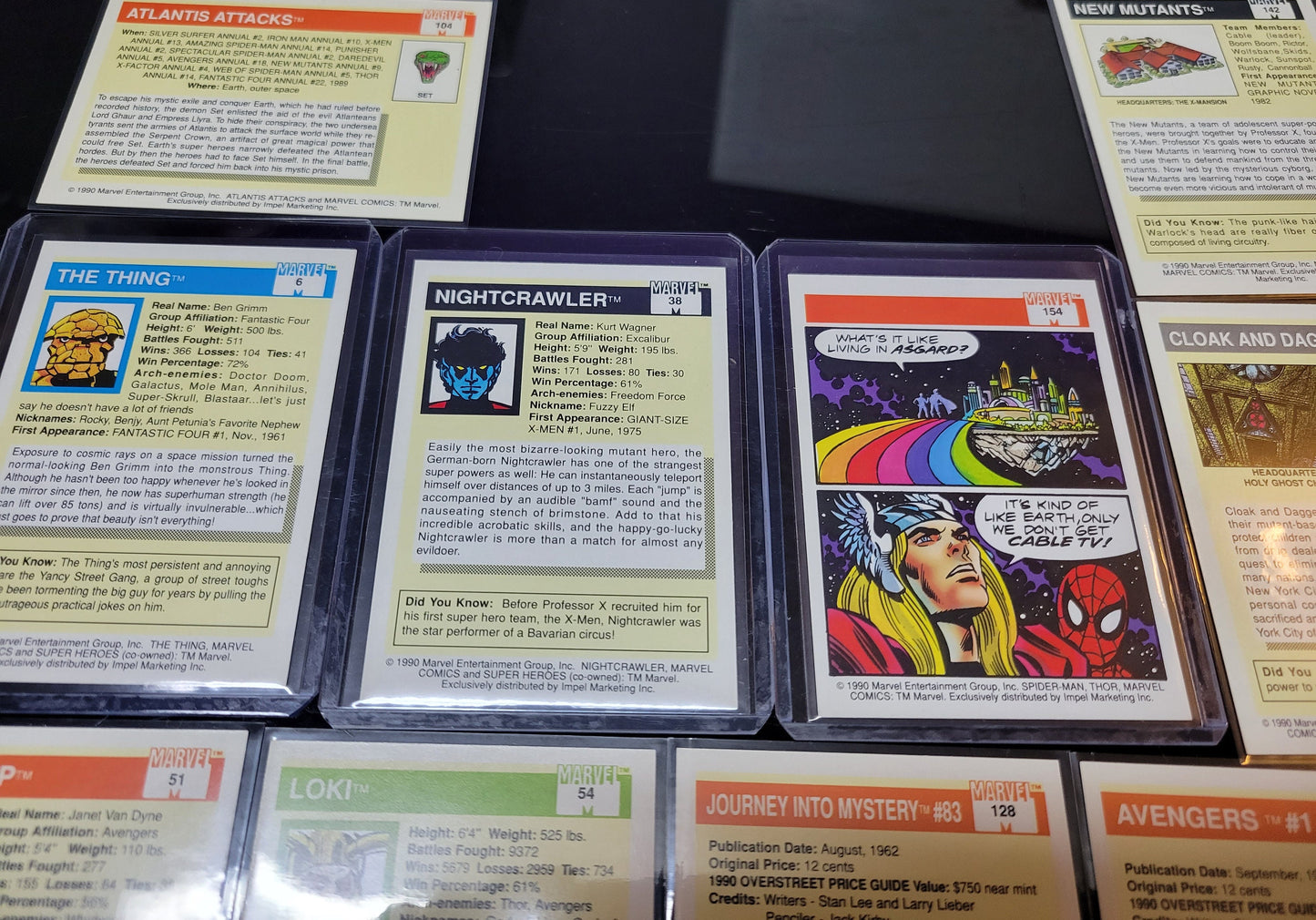 1st EDITION Marvel Cards 1990 One & Only Super Rare Base Set Spider-Man Venom Green Goblin X-Men Mr FANTASTIC First Time Ever Seen On Cards!