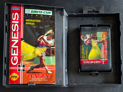 Davis Cup Tennis - Boxed CIB with Hang Tab (Sega Genesis) | 1993 | Sports / Tennis