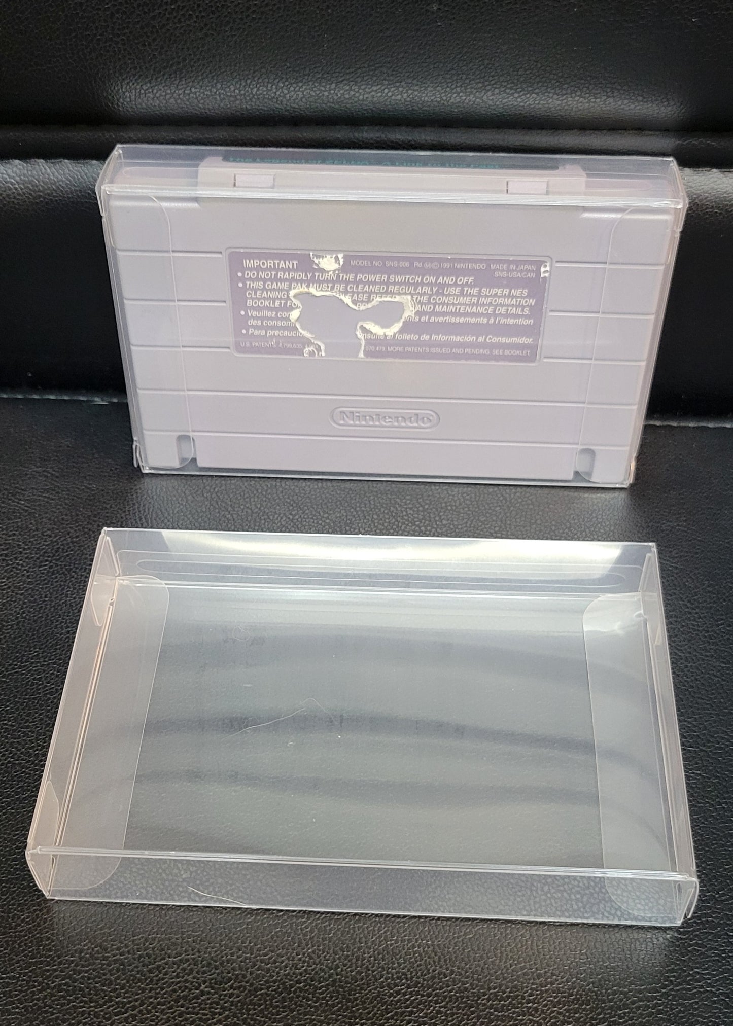 Legend Of Zelda A Link To The Past - AUTHENTIC - SNES - Super Nintendo Ent. System NTSC Cartridge + Protector