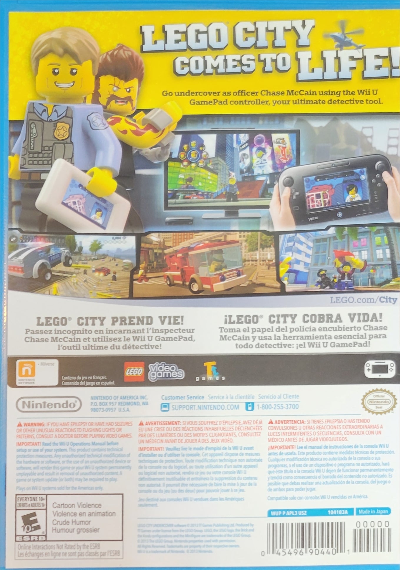 Lego City Undercover – Nintendo Wii U CIB – RE-SEALED + Like New