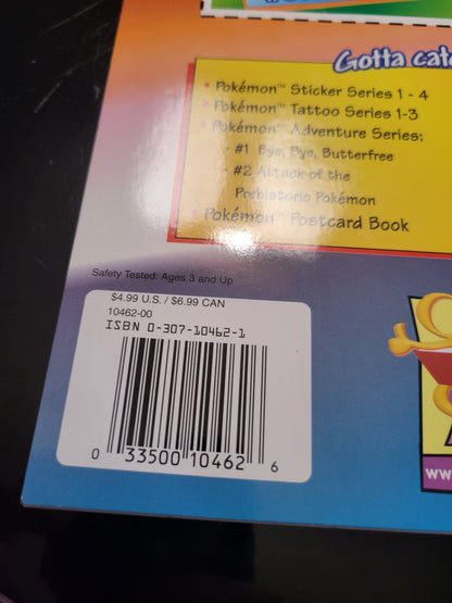 1st Edition Pokémon: "write Your Own Adventures" Orignal Golden Books Collector's Coloring Book All Ages Collector's Condition