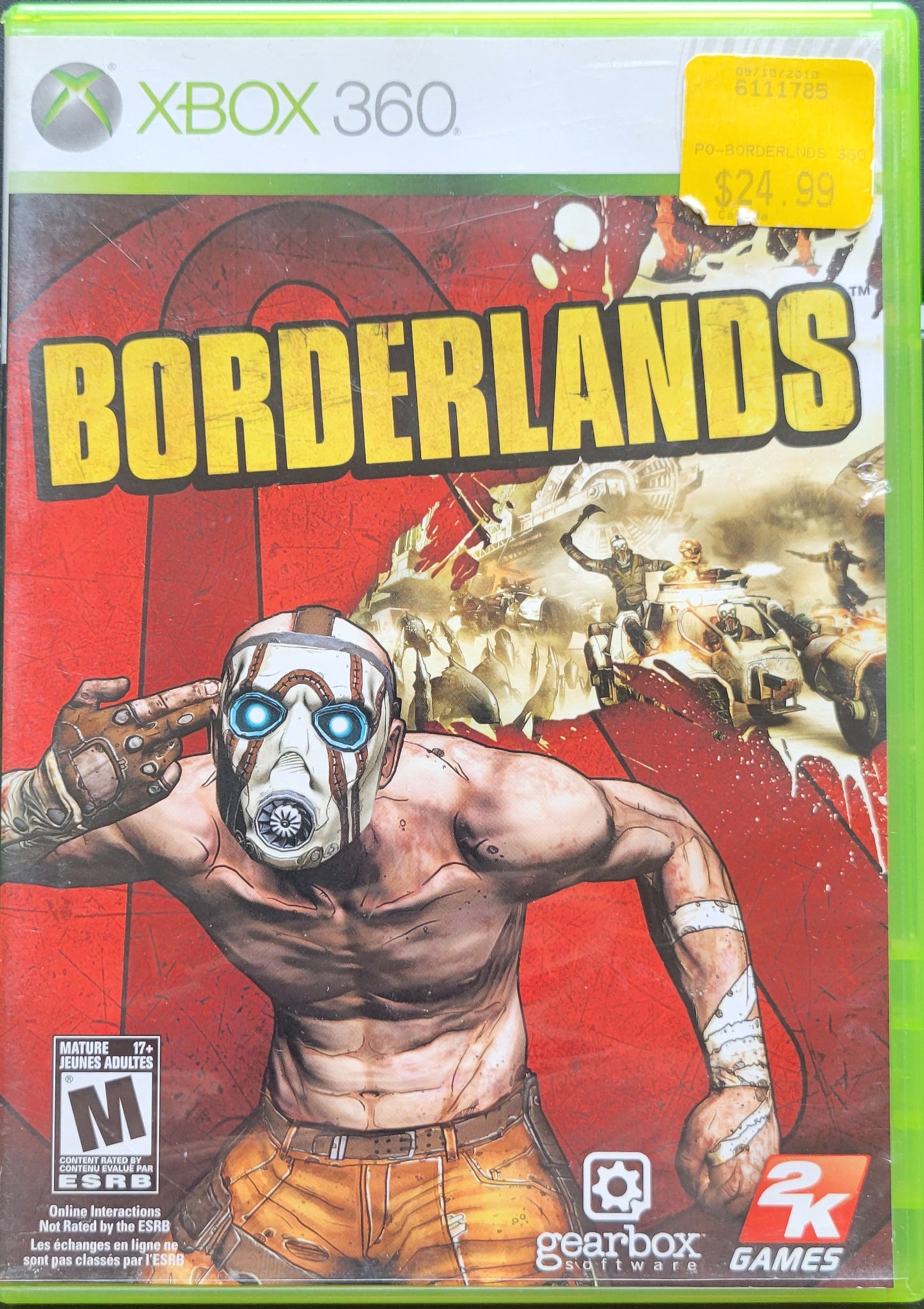 BORDERLANDS - Microsoft XBOX 360 - CIB Pre-Owned Great Shape Tested & Working