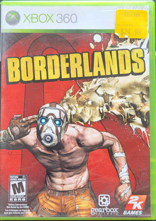 BORDERLANDS - Microsoft XBOX 360 - CIB Pre-Owned Great Shape Tested & Working