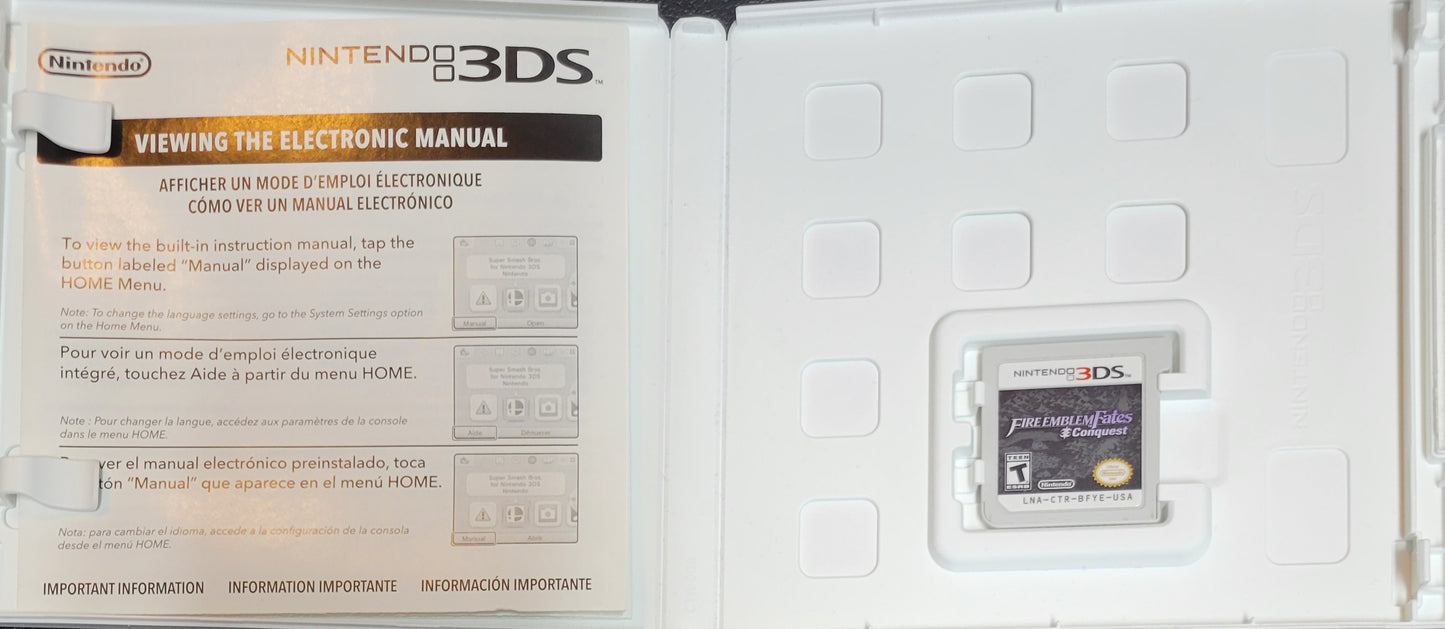 Fire Emblem Fates: Conquest - Nintendo 3DS (2016) - Great Shape!