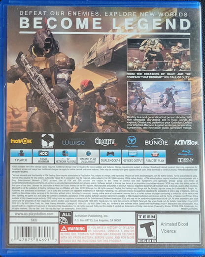 Destiny – (CIB) – Sony PlayStation 4 PS4 – Re-Sealed (2014)
