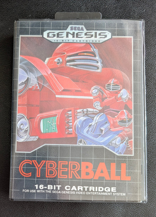 CyberBall - Boxed CIB Hang Tab (Sega Genesis) | 1990 | Sports / Futuristic Football