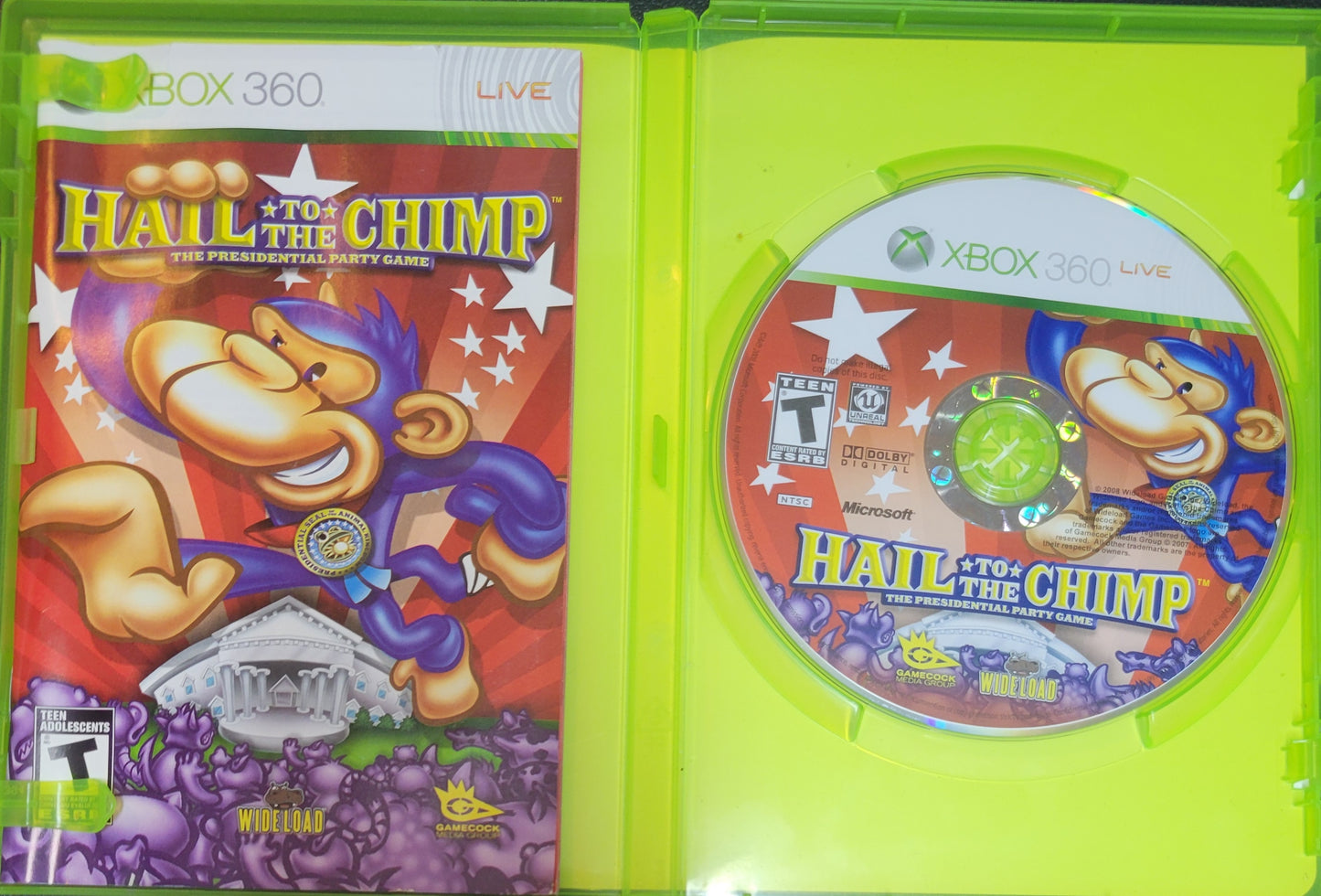 Hail to the Chimp – Microsoft Xbox 360 CIB – Clean Disc – RE-SEALED (2009)