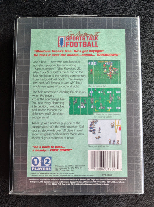 Joe Montana Sports Talk Football 2 - Boxed (Sega Genesis) | 1993 | Sports / Football