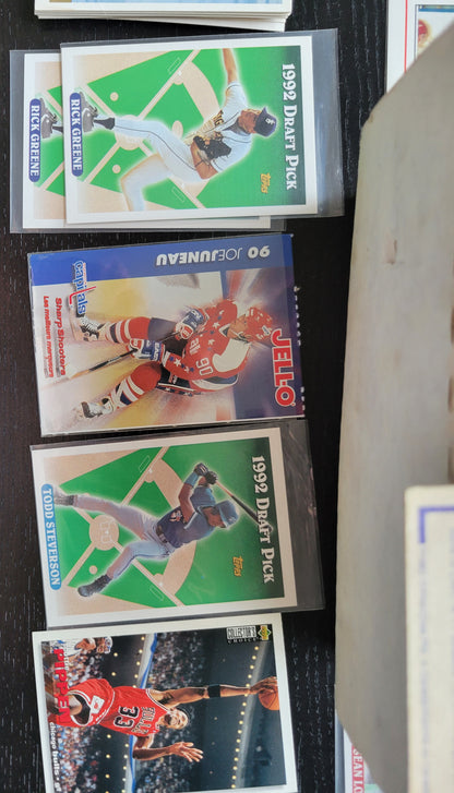 *Very Interesting* Long Box Estimated 3 - 500 Various Sports 80s 90s Possible Hockey Baseball Basketball Golf Metal Rock Band Boxed Since New Great Investment Opportunity