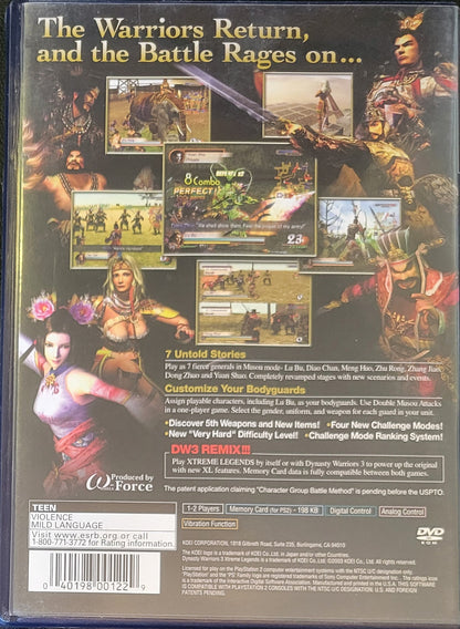 Xtreme Legends: Dynasty Warriors 3 - Sony PlayStation 2 PS2 Pre-Owned Tested & Working Great Shape!