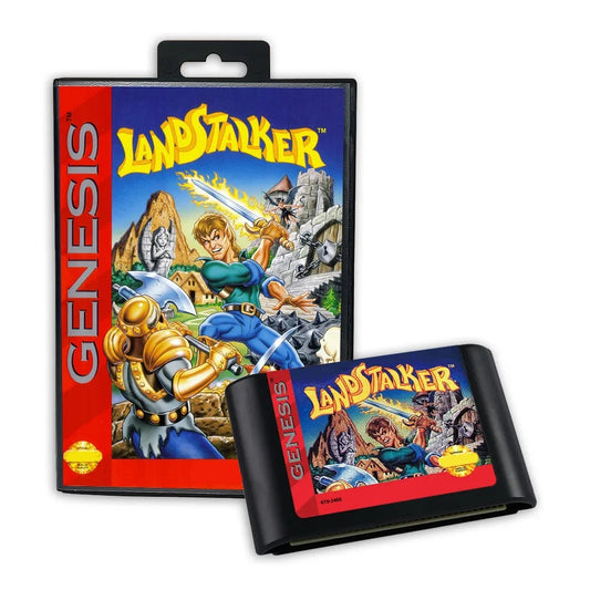 LANDSTALKER: The Treasures Of King Nole - Boxed (Sega Genesis Cartridge)" | 1990 | Action Platformer