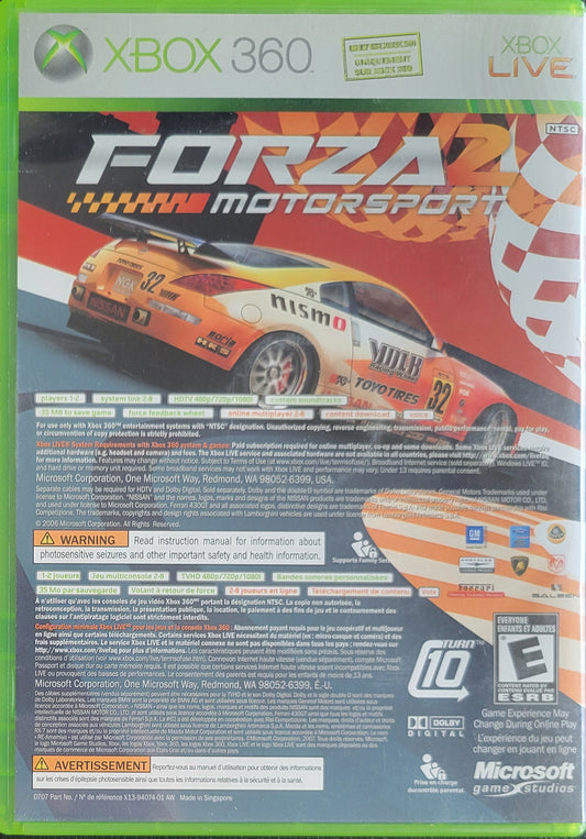 Forza Motorsport 2 - (CIB) - Microsoft XBOX 360 - Pre-Owned Like New CLEAN DISC