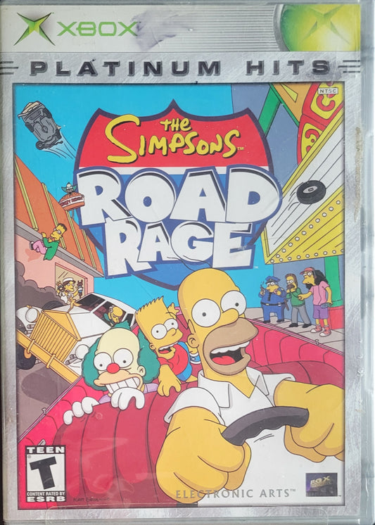 The Simpsons: Road Rage *Platinum Hits* - (CIB) OG Microsoft XBOX  Pre-Owned Great Shape Tested & Working CLEAN DISC