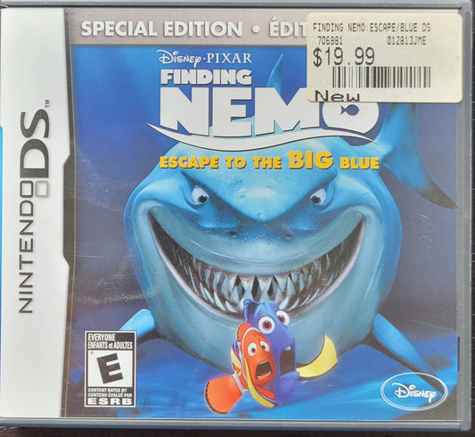Special Edition Finding Nemo: Escape To The Big Blue - Nintendo DS 2008 - Handheld Console NTSC Cartridge Tested & Working