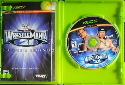 WrestleMania 21 - (CIB) OG Microsoft XBOX  Pre-Owned Great Shape Tested & Working CLEAN DISC