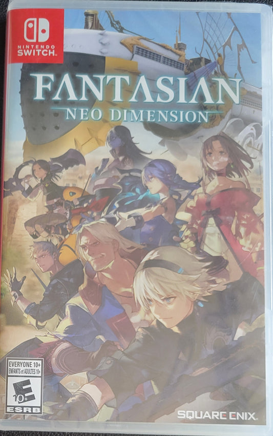 Fantasian Neo Dimension - FACTORY SEALED Nintendo Switch (2019) + Plastic Protection Sleeve