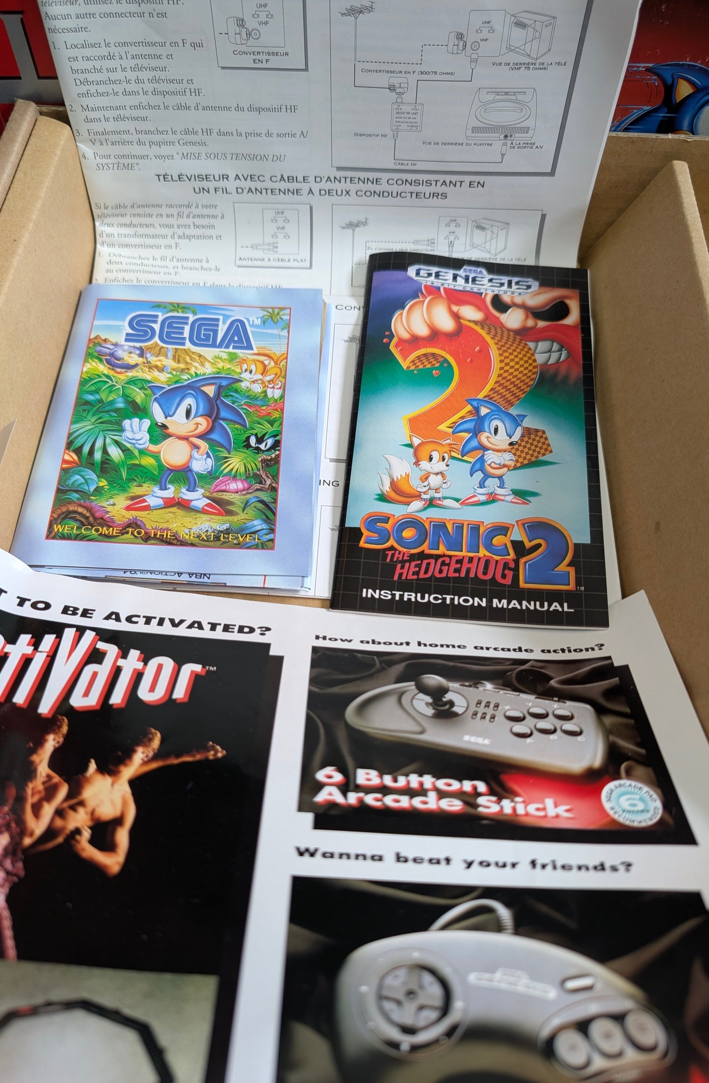MINT Sega Genesis Model 2 Sonic 2 Edition – OPEN BOX | Complete | FACTORY New Condition