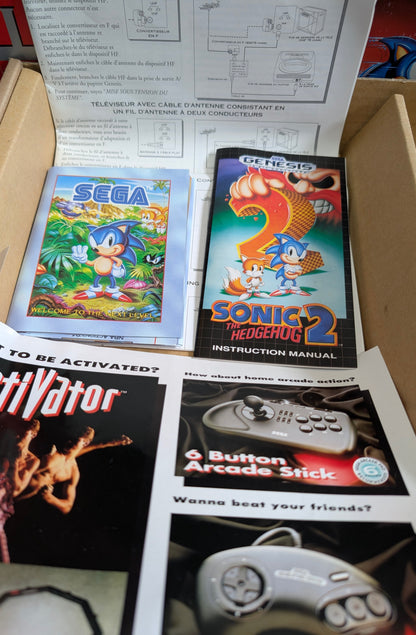 MINT Sega Genesis Model 2 Sonic 2 Edition – OPEN BOX | Complete | FACTORY New Condition